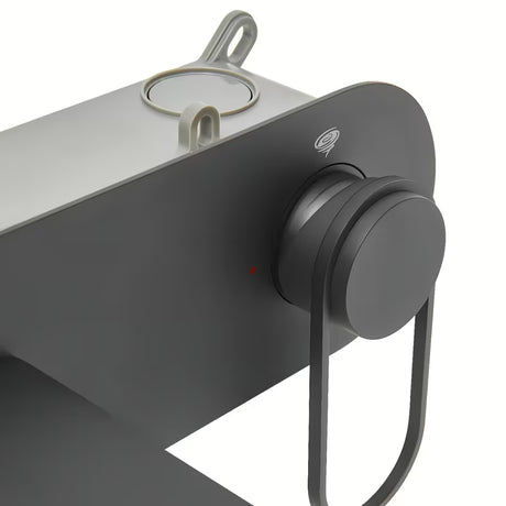 Podžbukna miješalica za umivaonik SAT Fusion u mat crnoj izvedbi s okruglom ručicom