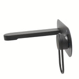 Podžbukna miješalica za umivaonik SAT Fusion u mat crnoj izvedbi s okruglom ručicom