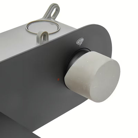 Podžbukna miješalica za umivaonik SAT Fusion u mat crnoj boji s betonskom ručicom