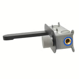 Podžbukna miješalica za umivaonik SAT Fusion u mat crnoj boji s betonskom ručicom