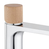 Jednoručna Baterija stojeća miješalica za umivaonik SAT Fusion u dekoru svijetlog drva bez odvoda