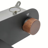 Podžbukna miješalica za umivaonik SAT Fusion u mat crnoj boji s ručicom u dekoru tamnog drva