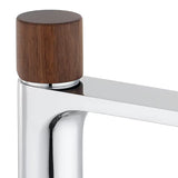 SAT Fusion miješalica za umivaonik bez odvoda s ručicom u dekoru tamnog drva