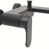 SAT Fusion jednoručna baterija zidna miješalica za kadu u mat crnoj izvedbi