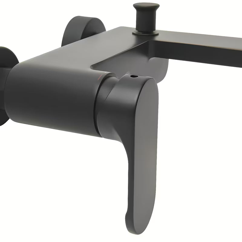 SAT Fusion jednoručna baterija zidna miješalica za kadu u mat crnoj izvedbi