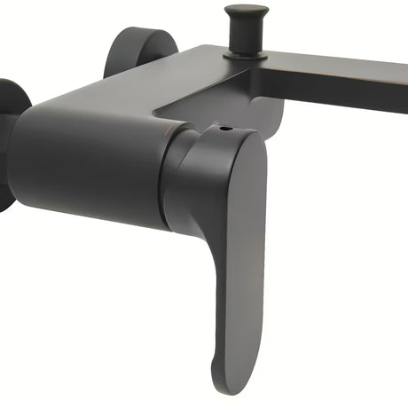 SAT Fusion jednoručna baterija zidna miješalica za kadu u mat crnoj izvedbi