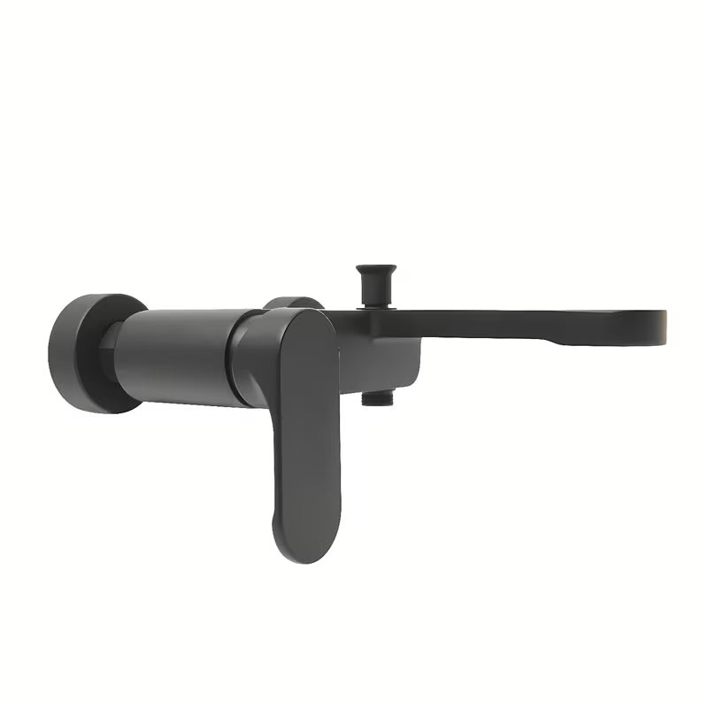 SAT Fusion jednoručna baterija zidna miješalica za kadu u mat crnoj izvedbi