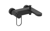 Zidna jednoručna baterija miješalica za kadu SAT Fusion u mat crnoj boji bez tuš seta.