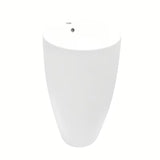 Samostojeći  keramički umivaonik SAT Fusion u bijeloj boji, promjera 50 cm