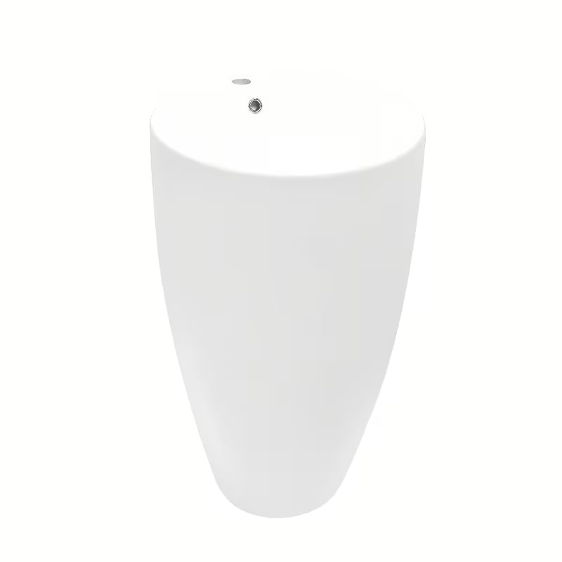 Samostojeći  keramički umivaonik SAT Fusion u bijeloj boji, promjera 50 cm
