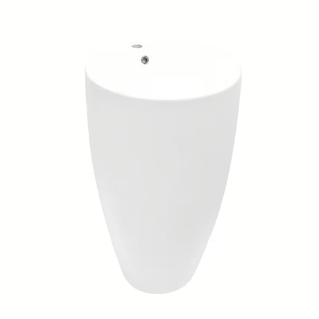 Samostojeći  keramički umivaonik SAT Fusion u bijeloj boji, promjera 50 cm