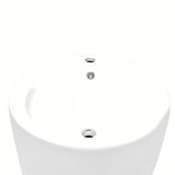 Samostojeći  keramički umivaonik SAT Fusion u bijeloj boji, promjera 50 cm