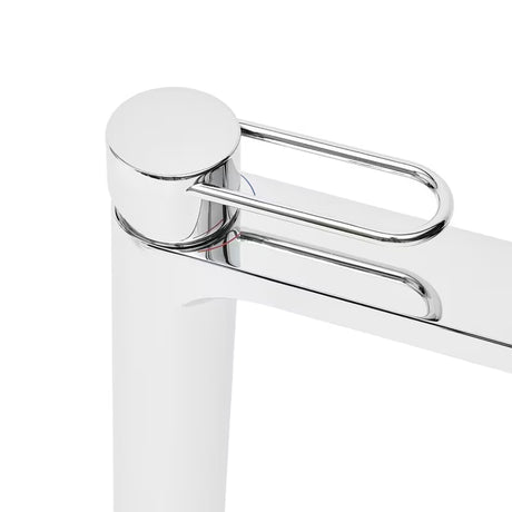 Visoka miješalica za Umivaonik SAT Fusion u kromiranoj izvedbi bez odvoda s ručicom za upravljanje