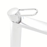 Visoka miješalica za Umivaonik SAT Fusion u kromiranoj izvedbi bez odvoda s ručicom za upravljanje