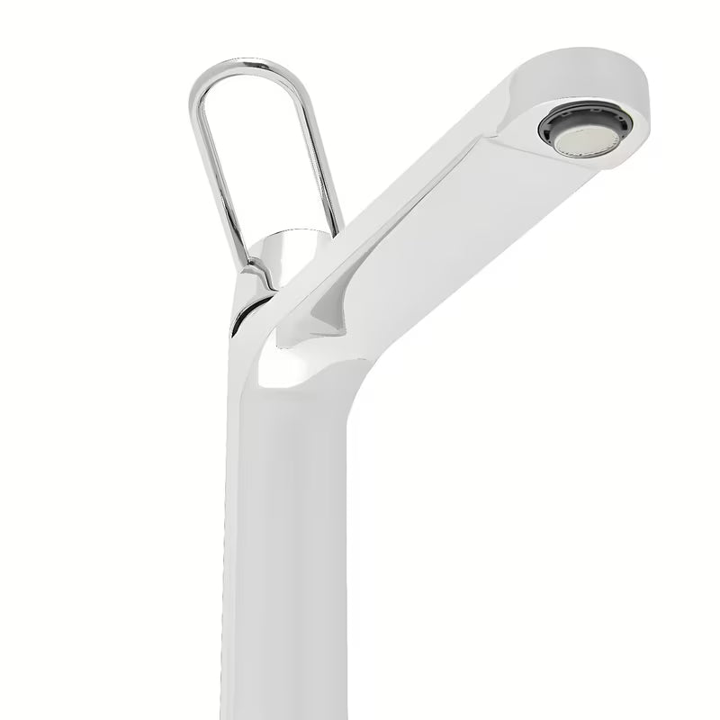 Visoka miješalica za Umivaonik SAT Fusion u krom izvedbi bez odvoda s ručicom