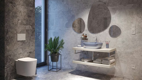 Visoka kromirana miješalica za umivaonik SAT Fusion sa štedljivim perlatorom 4,5 l/min