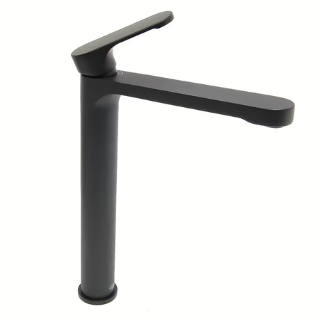 Visoka miješalica za Umivaonik SAT Fusion u mat crnoj boji bez odvoda.