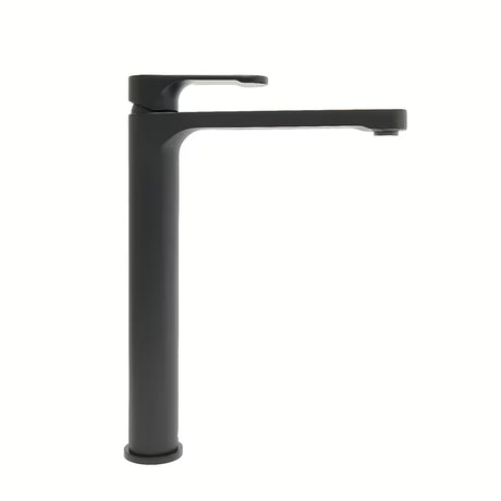 Visoka miješalica za Umivaonik SAT Fusion u mat crnoj boji bez odvoda.