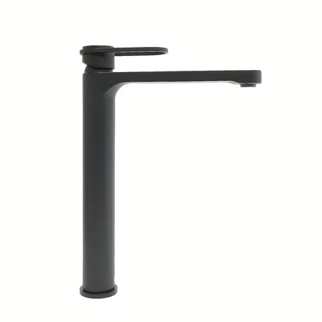 Visoka miješalica za Umivaonik SAT Fusion bez odvoda u mat crnoj boji.