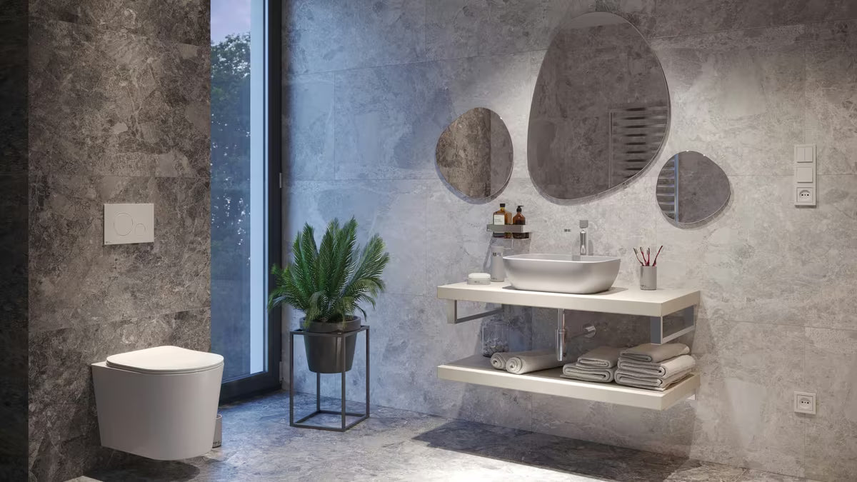 Visoka miješalica za Umivaonik SAT Fusion bez odvoda s betonskom ručicom