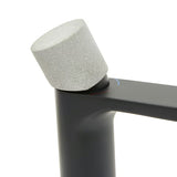 SAT Fusion visoka miješalica za umivaonik u mat crnoj boji s betonskom ručicom