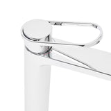 Visoka kromirana miješalica za umivaonik SAT Fusion s kosom ručicom bez odvoda