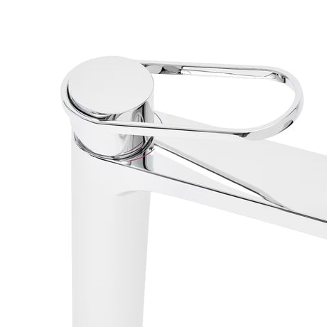 Visoka kromirana miješalica za umivaonik SAT Fusion s kosom ručicom bez odvoda