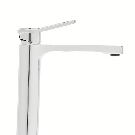 Visoka kromirana miješalica za umivaonik SAT Fusion s kosom ručicom bez odvoda