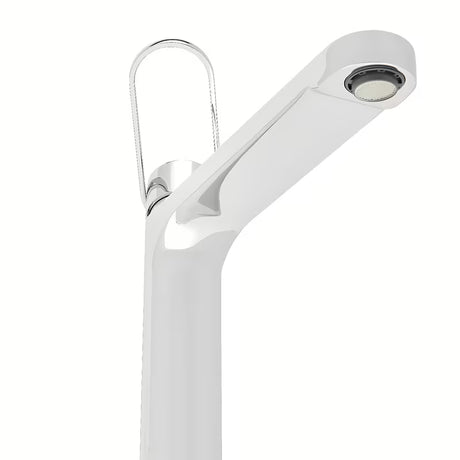 Visoka kromirana miješalica za umivaonik SAT Fusion s kosom ručicom bez odvoda