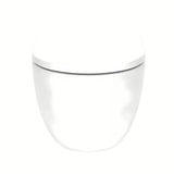 Bijeli viseća WC školjka SAT Fusion s vrtložnim ispiranjem i sjedalom soft Close sa skrivenim pričvršćenjem.