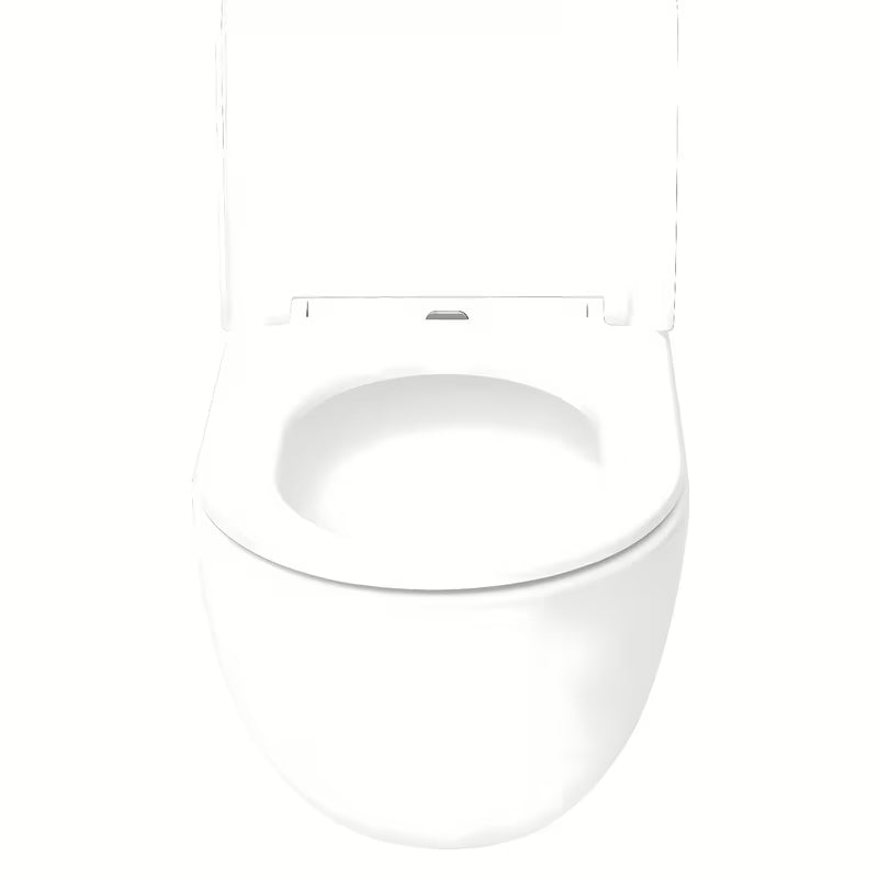 Bijeli viseća WC školjka SAT Fusion s vrtložnim ispiranjem i sjedalom soft Close sa skrivenim pričvršćenjem.