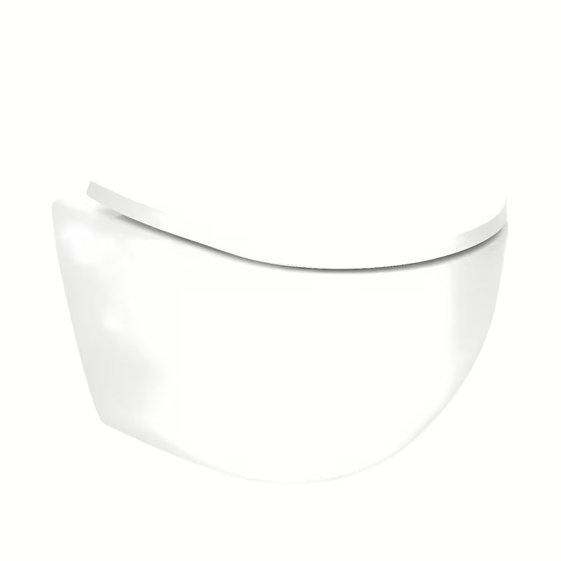 Viseći WC set SAT Fusion s vrtložnim ispiranjem, modulom, vodokotlićem, bijelom tipkom i sjedalom