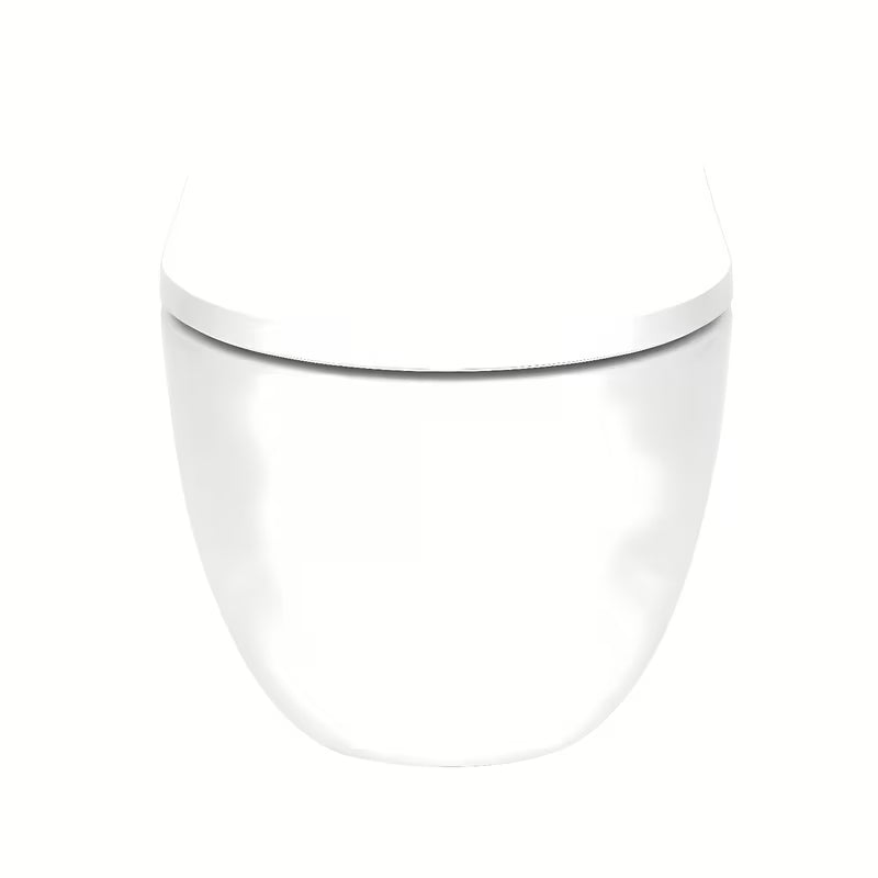 Viseći WC set SAT Fusion s ugradbenim modulom, WC školjke vodokotlićem, upravljačkom tipkom u sjajnom kromu i sjedalom od duroplasta.