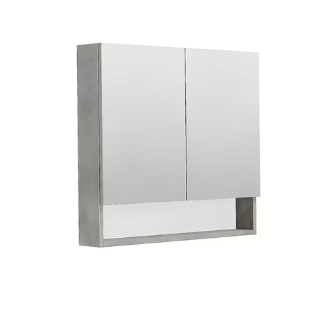 Ormarić s Ogledalom SAT Cubeway 80x14x72 cm u dekoru betona sa zrcalnim vratima