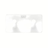 Bijeli samoljepljivi kukica SAT od nehrđajućeg čelika s mat površinom pro montaža bez bušenja