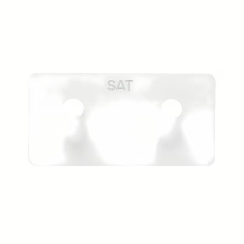 Bijeli samoljepljivi kukica SAT od nehrđajućeg čelika s mat površinom pro montaža bez bušenja