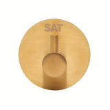 Kupaonski samoljepljivi kukica SAT od nehrđajućeg čelika u izvedbi brušeno zlato.