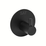 Crni mat samoljepljivi kukica SAT od nehrđajućeg čelika pro za kupaonicu