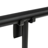 Crni kukica SAT minimalističkog dizajna pro montaža bez bušenja pomoću 3M trake