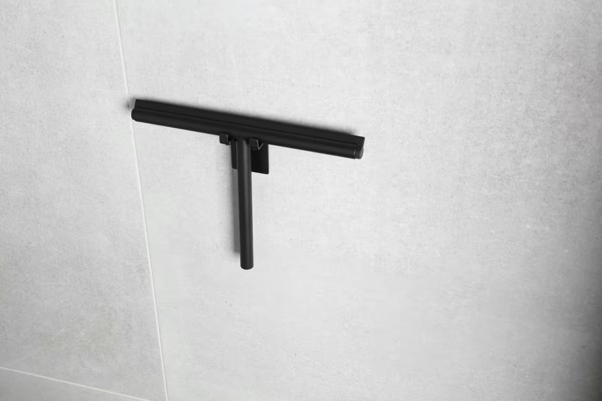 Crni kukica SAT minimalističkog dizajna pro montaža bez bušenja pomoću 3M trake