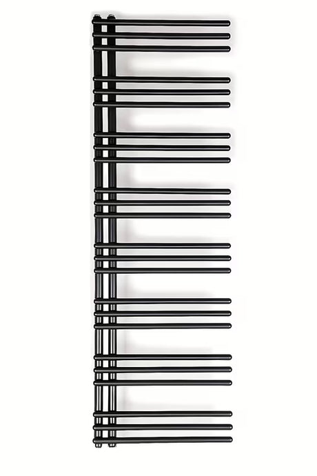 Kombinirani radijator SAT Hto 154x50 cm u crnoj mat boji sa središnjim priključkom