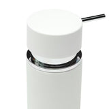 Samostojeći  dozator sapuna SAT Infinitio u bijeloj mat boji od gumirane keramike.