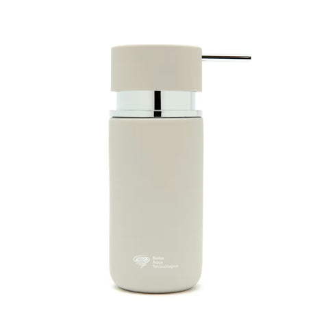 Samostojeći  dozator za tekući sapun SAT Infinitio u sivoj mat izvedbi s mat površinom.