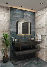 SAT Infinitio keramički dvostruki umivaonik 120,4 x 46,5 cm u crnoj mat izvedbi s preljevom