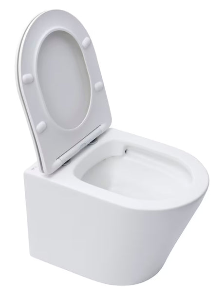Viseća WC Školjka SAT Infinitio u mat bijeloj boji sa skrivenim pričvršćenjem i sjedalom soft Close.