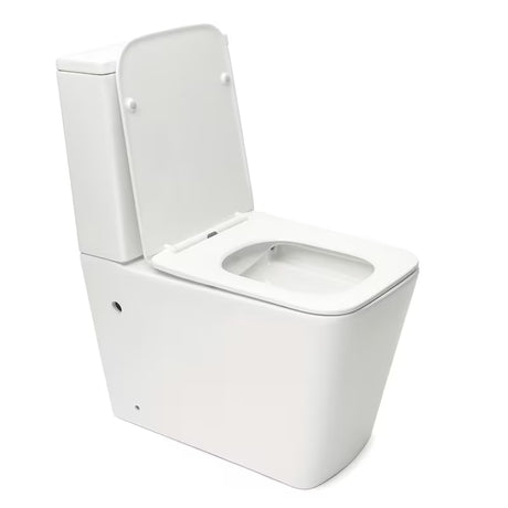 Bijeli samostojeći  WC kombi SAT Infinitio bez sustava za ispiranje s wc daskom i štedljivim DualFlush ispiranjem