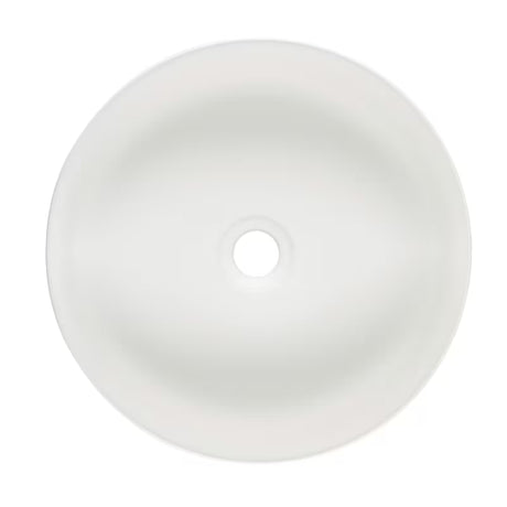 Mat bijeli tankostijeni keramički umivaonik na ploču SAT Infinitio 39x39 cm