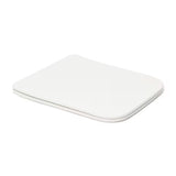 Bílé WC sedátko SAT Infinitio v hranatém designu se SoftClose a EasyLock