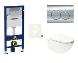 Viseći WC set SAT Infinitio s rimless školjkom, sjedalom soft Close i modulom Geberit Duofix