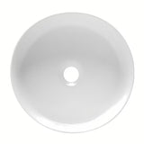 Sjajni bijeli keramički umivaonik na ploču SAT Infinitio 36 x 36 cm bez preljeva